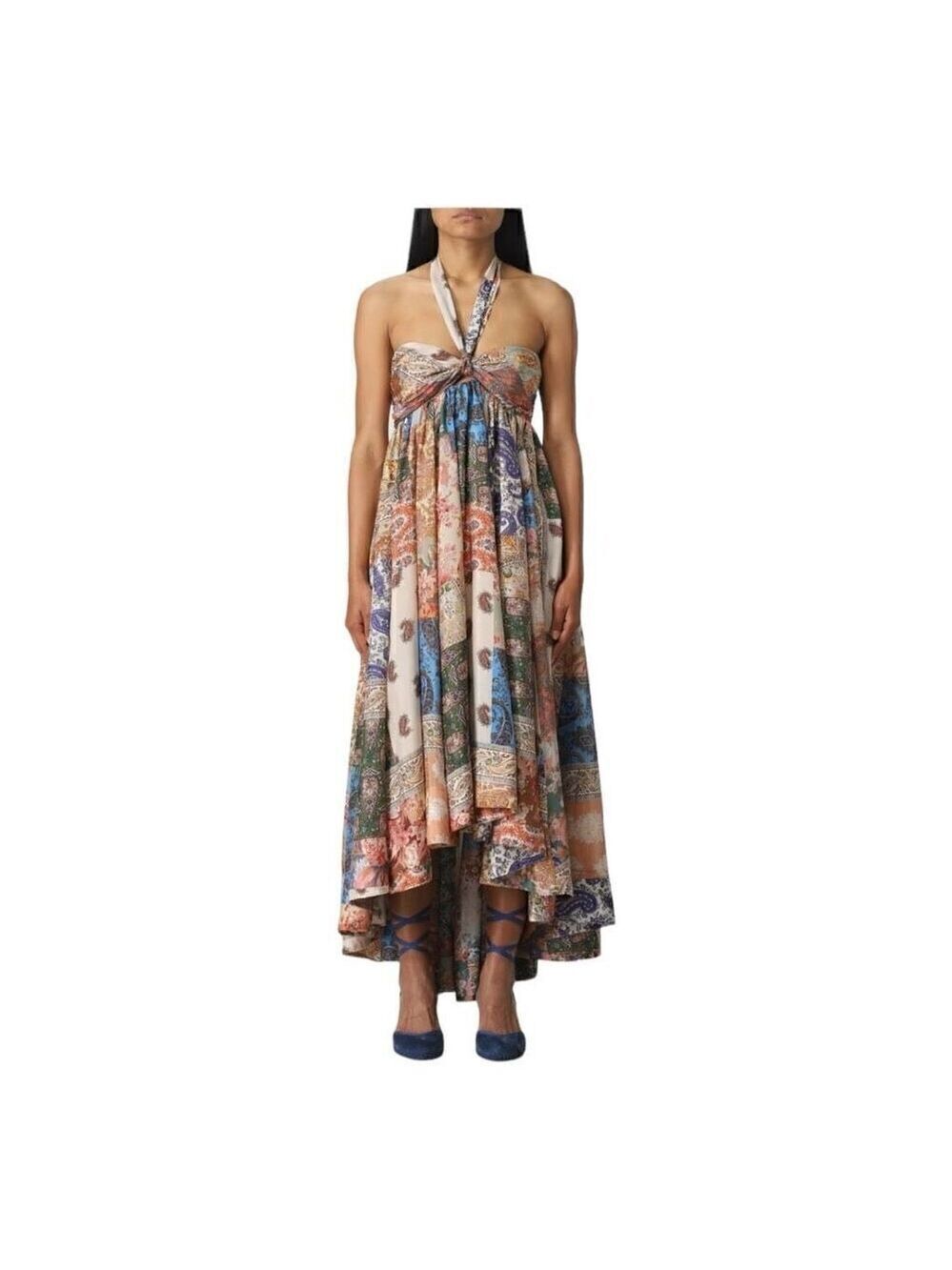 Zimmermann Devi Paisley Silk Halter Maxi Dress Size 3 (8-110) NWT